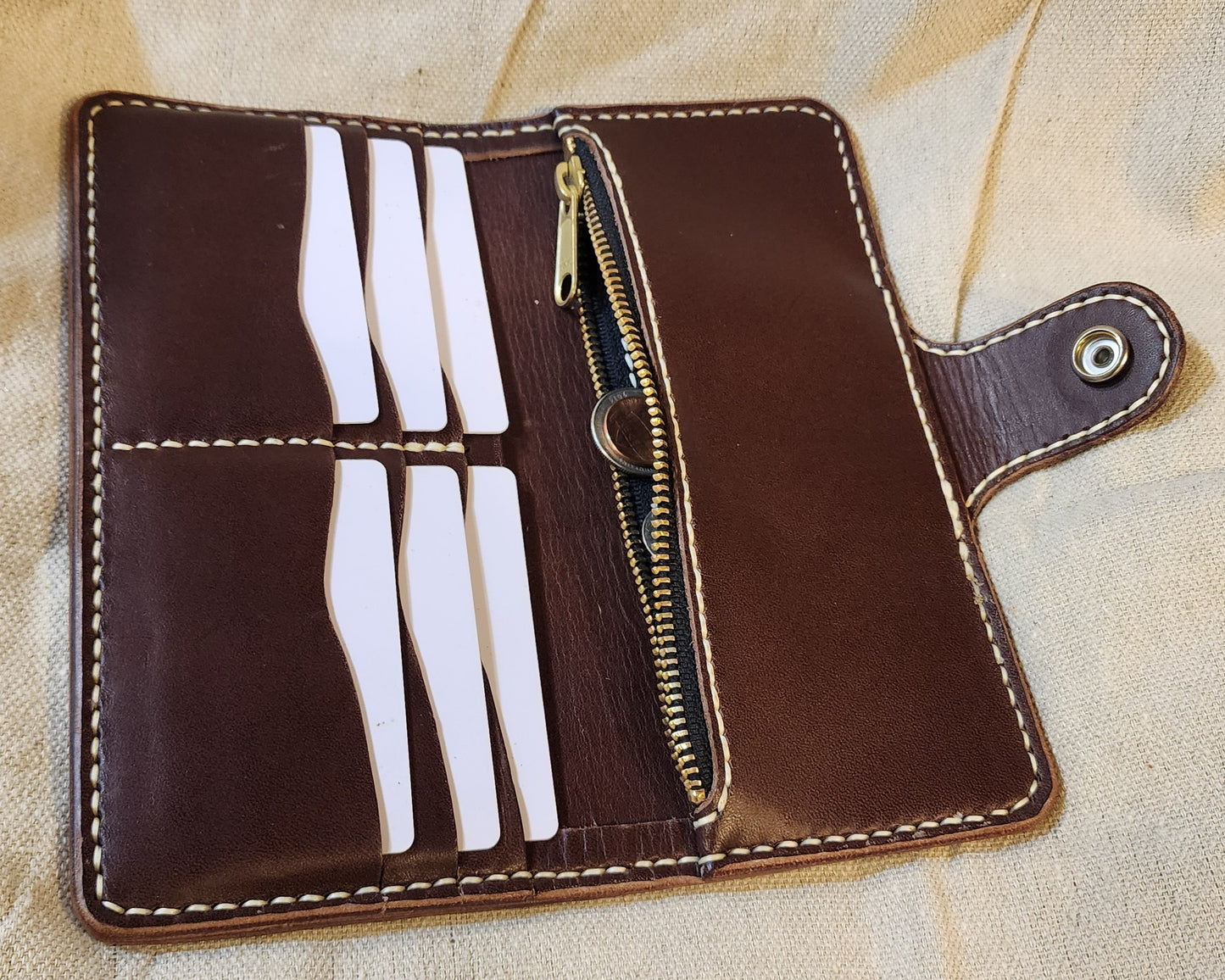 Lady's Snap Wallet Mahogany