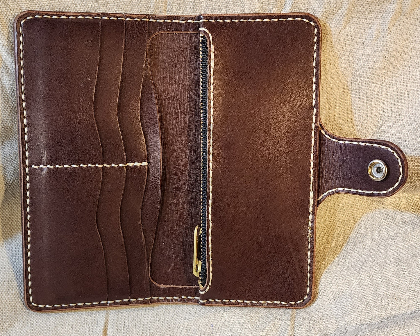Lady's Snap Wallet Mahogany