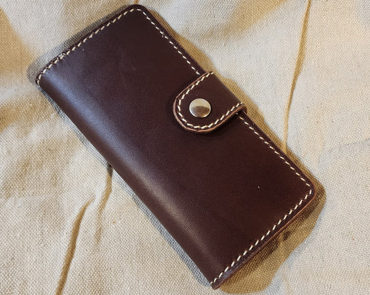 Lady's Snap Wallet Mahogany