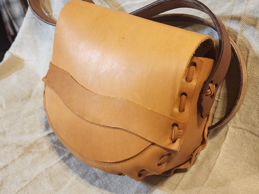 Large Laced Shoulder Bag